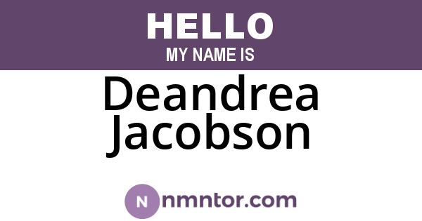 Deandrea Jacobson