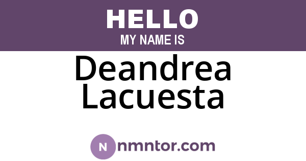 Deandrea Lacuesta