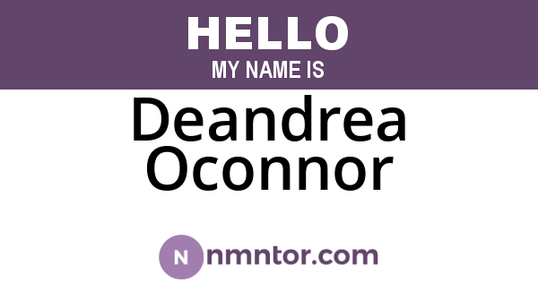 Deandrea Oconnor