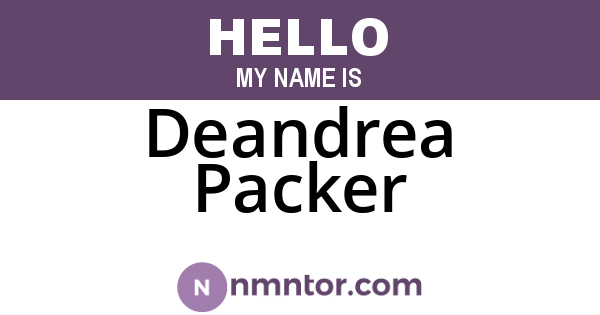 Deandrea Packer