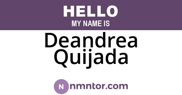 Deandrea Quijada