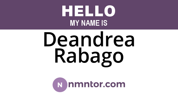 Deandrea Rabago