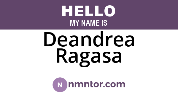 Deandrea Ragasa