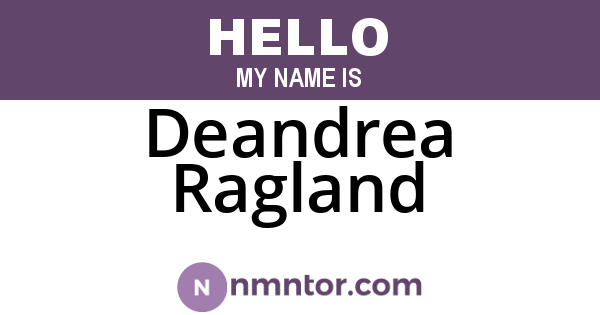 Deandrea Ragland