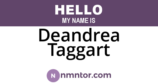 Deandrea Taggart