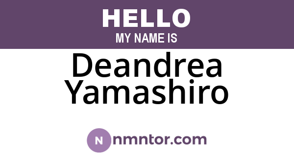 Deandrea Yamashiro