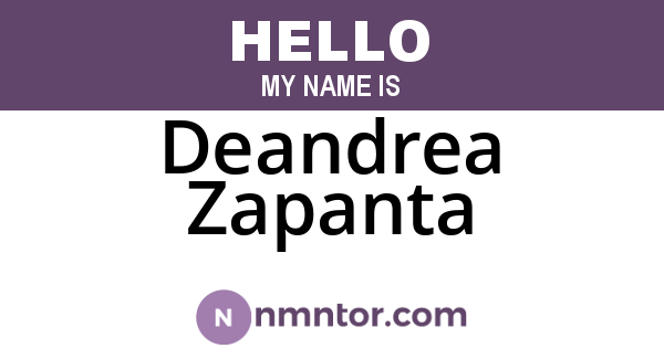 Deandrea Zapanta
