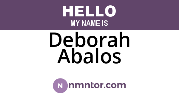 Deborah Abalos