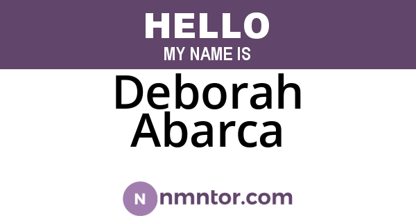 Deborah Abarca