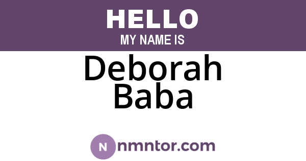 Deborah Baba