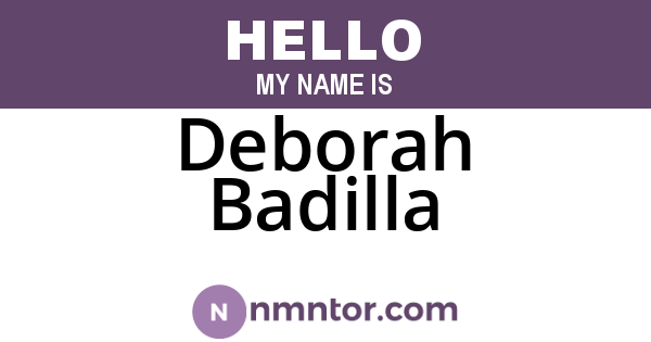 Deborah Badilla