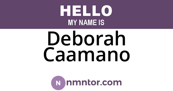 Deborah Caamano