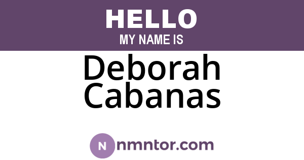 Deborah Cabanas