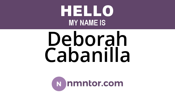 Deborah Cabanilla