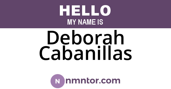 Deborah Cabanillas