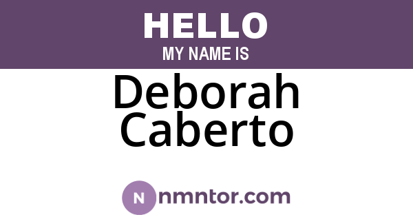Deborah Caberto