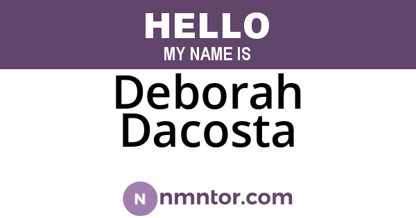 Deborah Dacosta