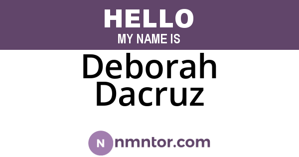 Deborah Dacruz