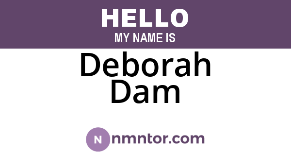 Deborah Dam