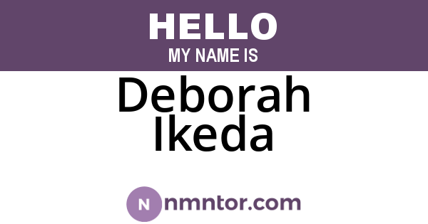 Deborah Ikeda