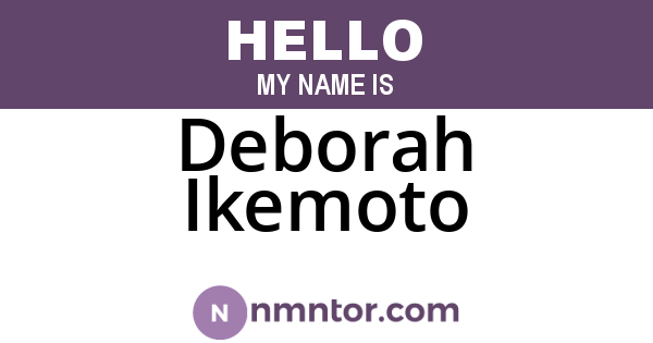 Deborah Ikemoto