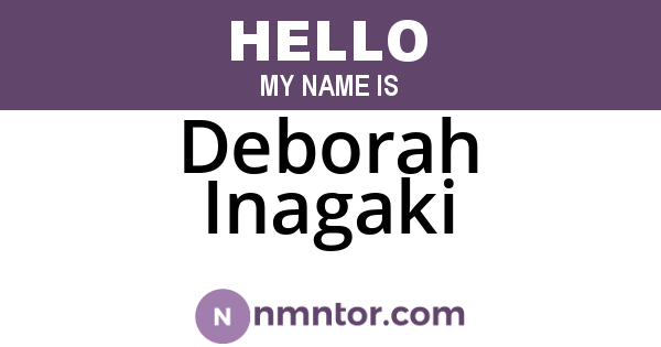 Deborah Inagaki