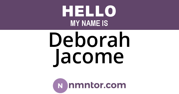 Deborah Jacome