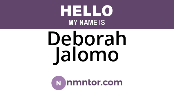 Deborah Jalomo