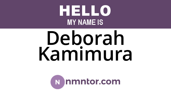 Deborah Kamimura