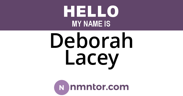 Deborah Lacey