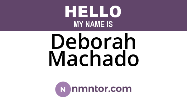 Deborah Machado