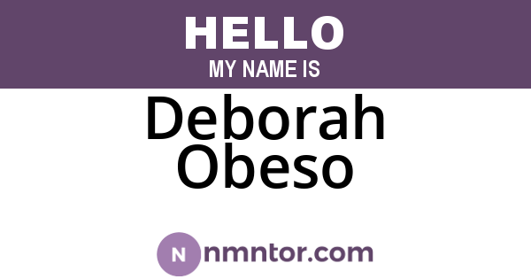 Deborah Obeso