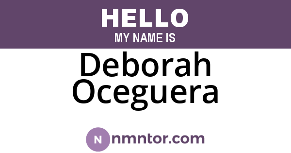 Deborah Oceguera