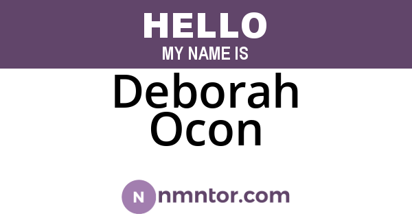 Deborah Ocon