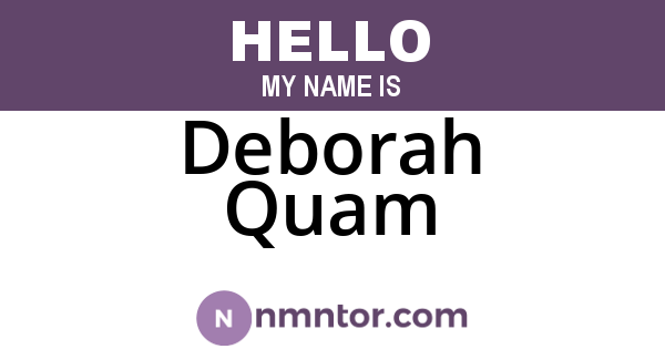 Deborah Quam