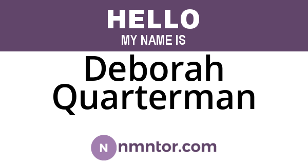 Deborah Quarterman