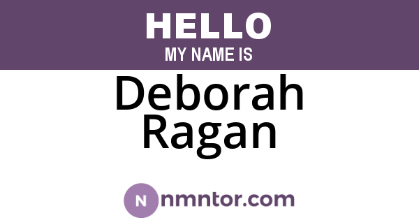Deborah Ragan