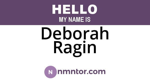 Deborah Ragin