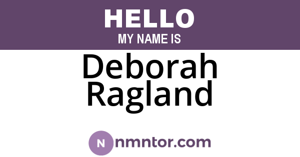 Deborah Ragland