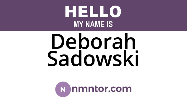 Deborah Sadowski