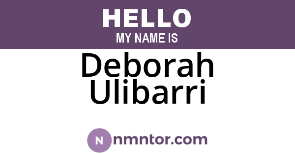 Deborah Ulibarri