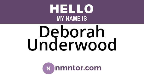 Deborah Underwood