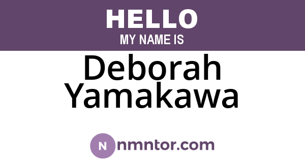 Deborah Yamakawa