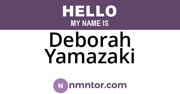 Deborah Yamazaki