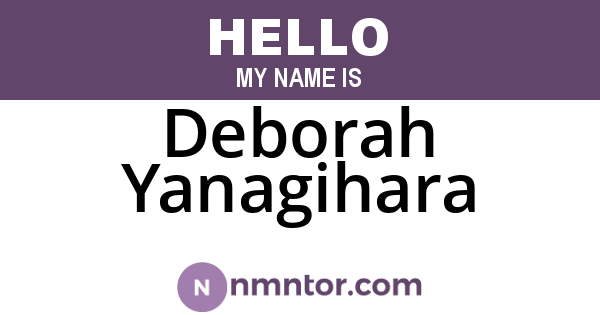 Deborah Yanagihara