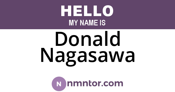 Donald Nagasawa