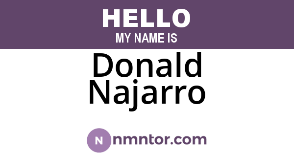 Donald Najarro