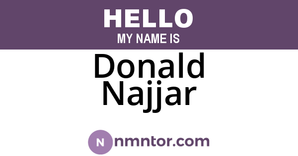 Donald Najjar