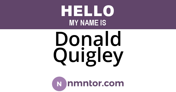 Donald Quigley