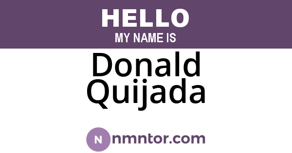 Donald Quijada